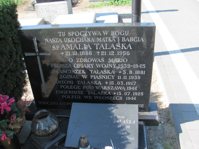 Amalia Talaśka 1888 Reda - Grobonet - Wyszukiwarka osób pochowanych