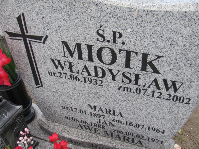 Maria Miotk 1897 Reda - Grobonet - Wyszukiwarka osób pochowanych