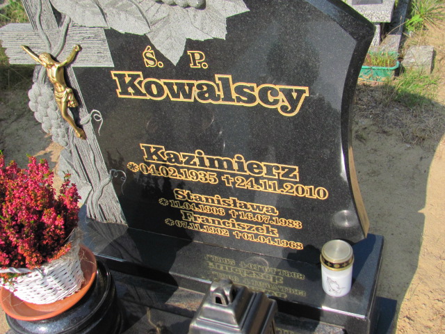 Franciszek Kowalski 1902 Reda - Grobonet - Wyszukiwarka osób pochowanych