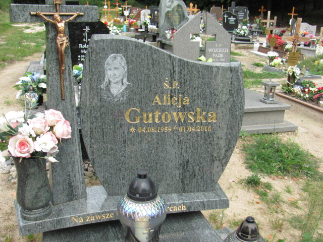 Alicja Gutowska 1959 Reda - Grobonet - Wyszukiwarka osób pochowanych